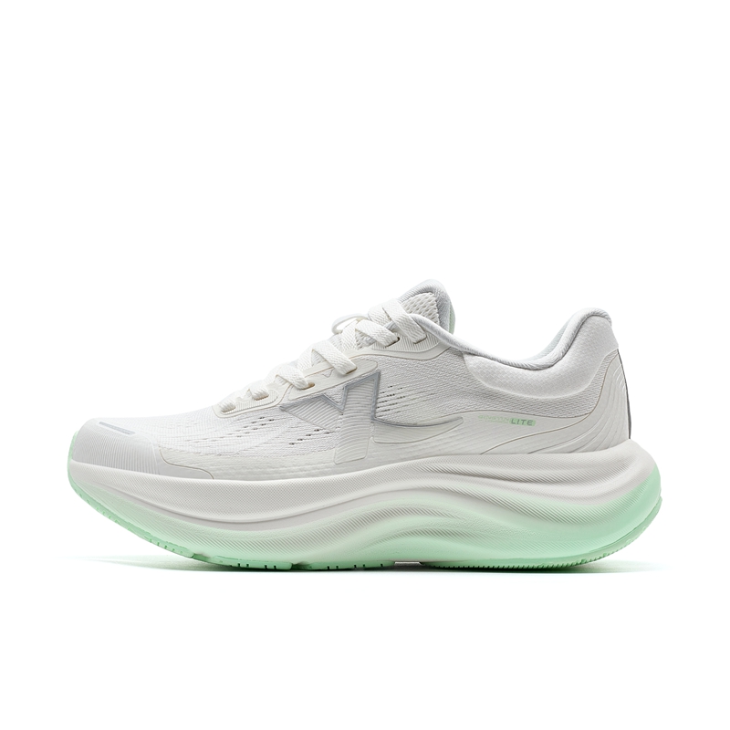 XTEP Cushioning Slip Resistant Abrasion Resistant Breathable Rebound Low top Training Running Shoes Women’s Sail White