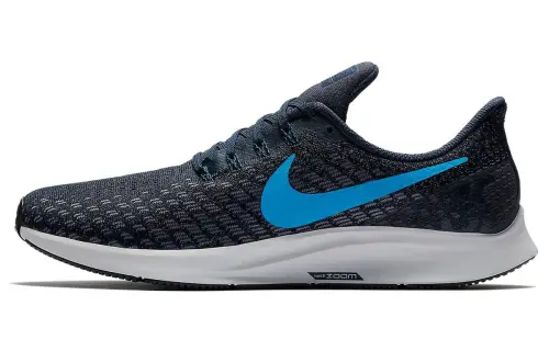 Nike Pegasus 35 comfortable and versatile fabric shock-absorbing, non-slip and wear-resistant low-cut casual running shoes for men, dark blue