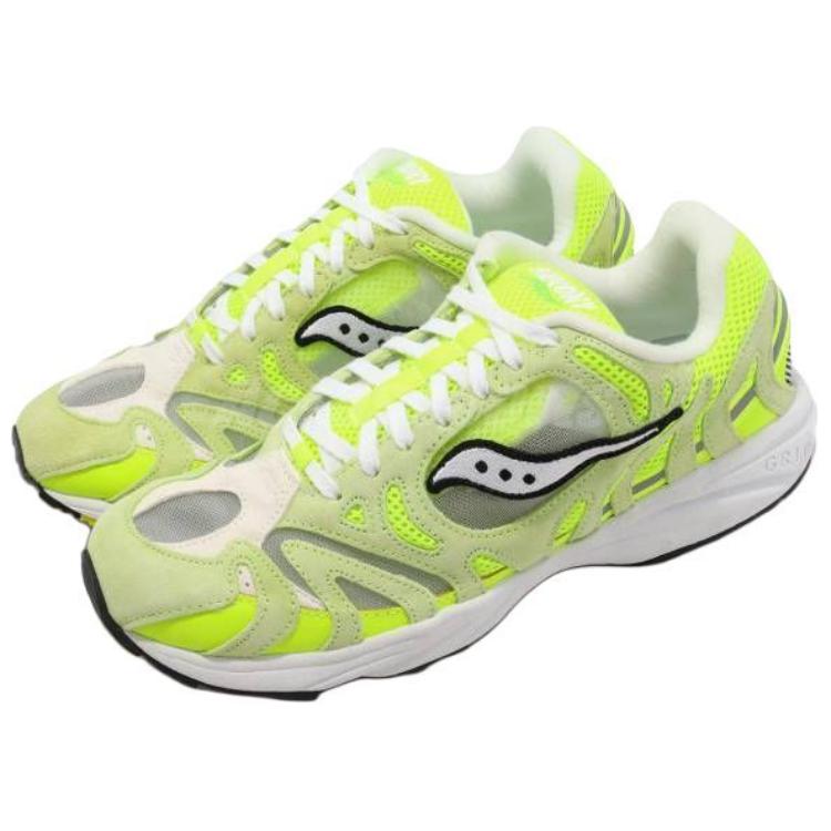 Saucony Grid Azura 2000 Slip Resistant Abrasion Resistant Low top Running Shoes Men’s Yellow