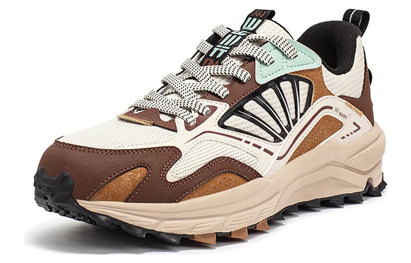 361° Mesh Abrasion Resistant Breathable Low top Running Shoes Men’s Beige Brown