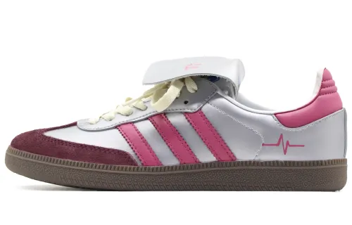 Adidas Originals Samba Low top Skateboard Shoes Unisex Gray Pink