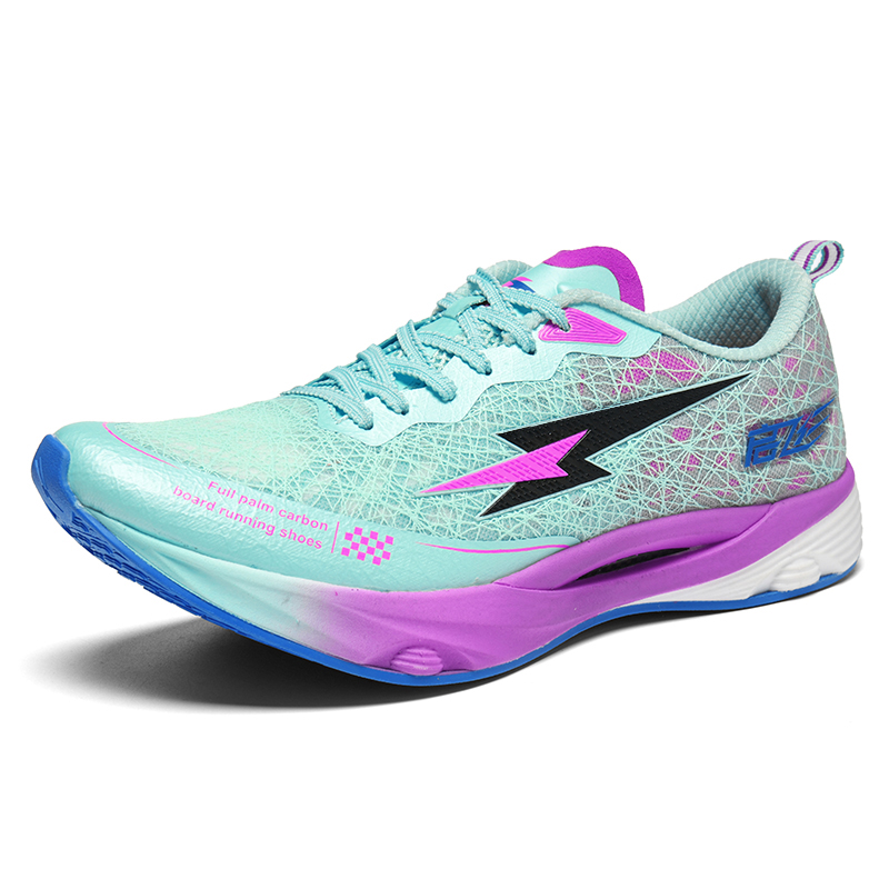 QIFEI Running Shoes Unisex Low Top Green/Purple