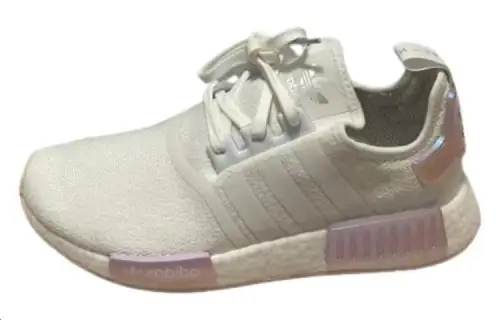 Adidas Originals NMD_R1 Cushioning, Wear Resistant Low top Running Shoes Women's Pink White