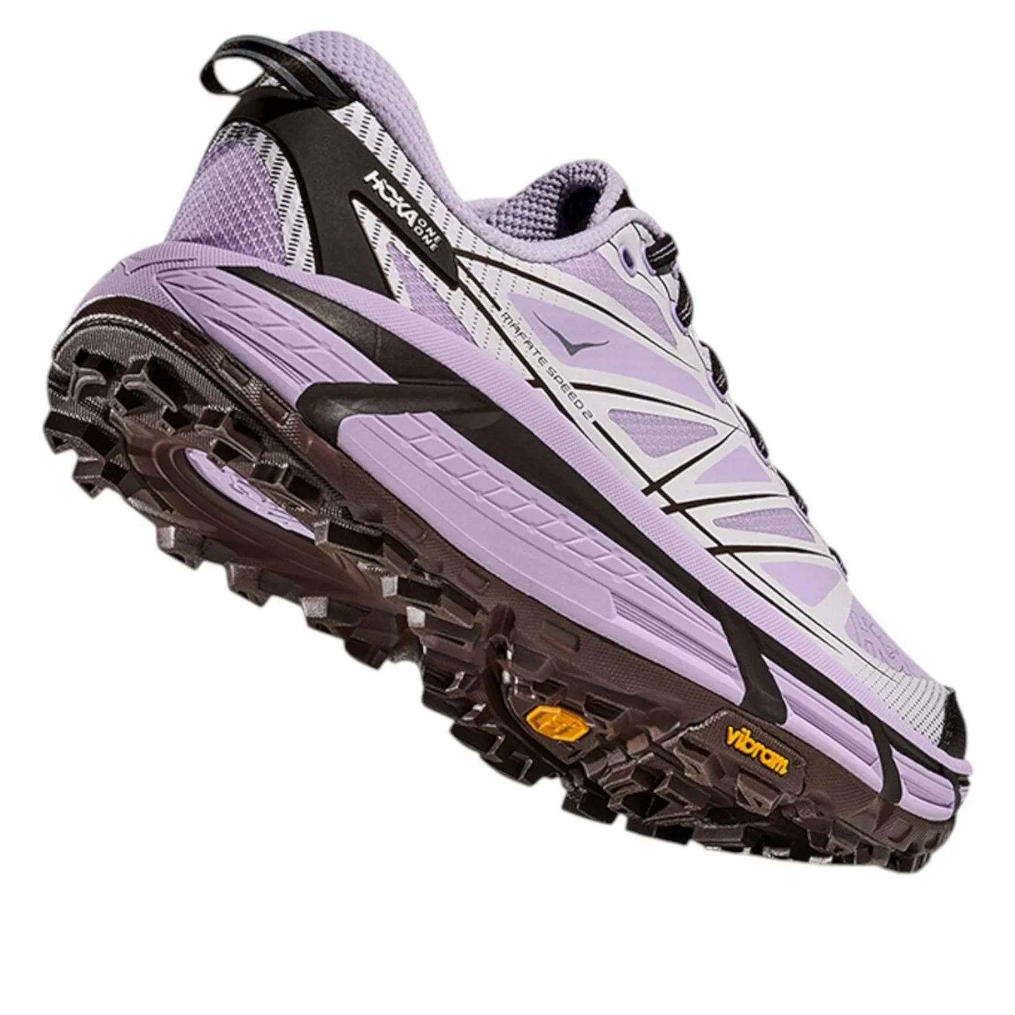 HOKA ONE ONE Mafate Speed 2 Running Shoes Unisex Low Top Iris Purple/White