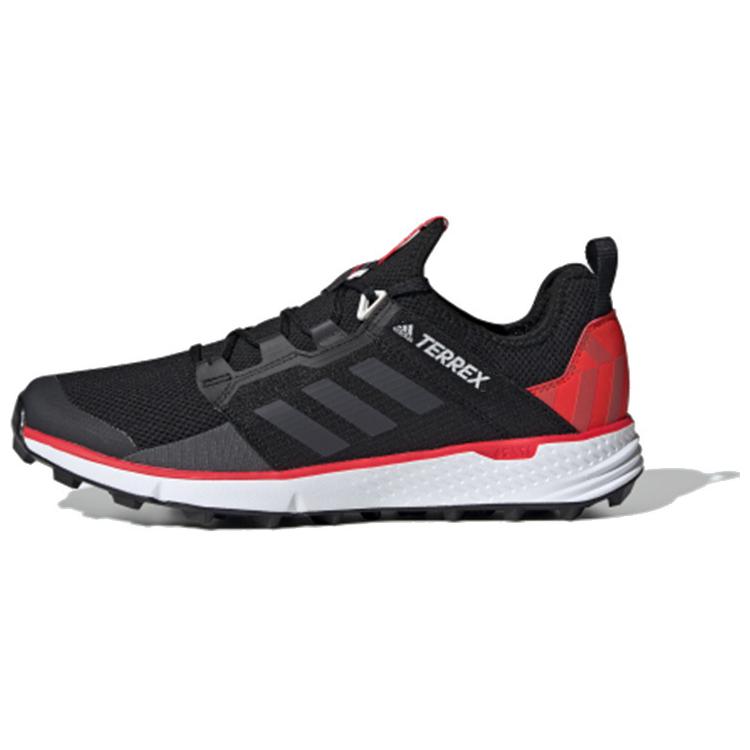 Adidas Terrex Speed Cushioning Low top Running Shoes Men's Black Red