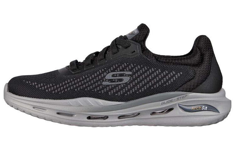 Skechers Comfortable Fabric Low top Running Shoes Men’s Black