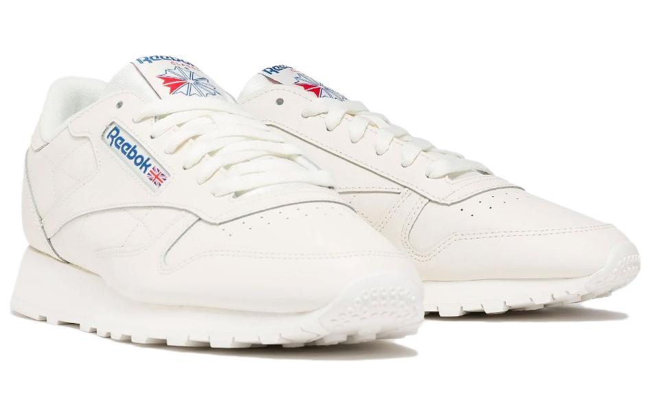 Кеды Reebok Classic Leather (бело-синий) — фото 3