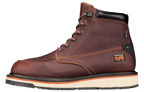 Timberland Top Grain Cow Leather Thermal Abrasion Resistant Short Outdoor Boots Men's Red Brown