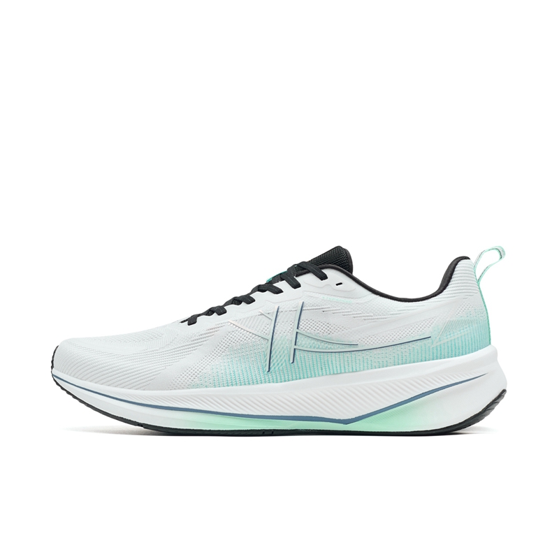 XTEP 6.0 Speed Cushioning Breathable Cushioning Breathable Low top Casual Running Shoes Men’s White Blue