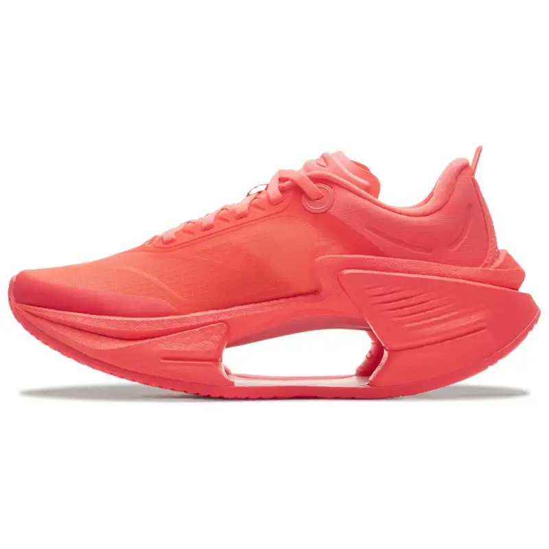 Li Ning Shadow 3 Essential Cushioning Support Rebound Low top Running Shoes Women's Red