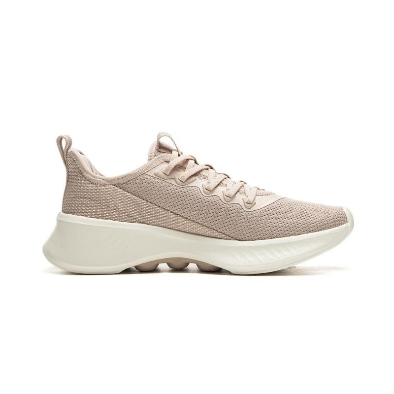 Li Ning Slip Resistant, Abrasion Resistant, Lightweight Low top Casual Running Shoes Women’s Beige