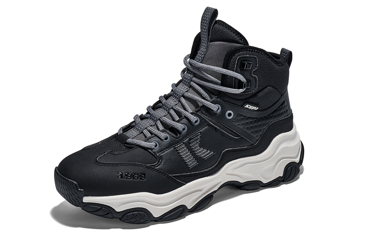 Kappa Slip Resistant High top Running Shoes Unisex Black