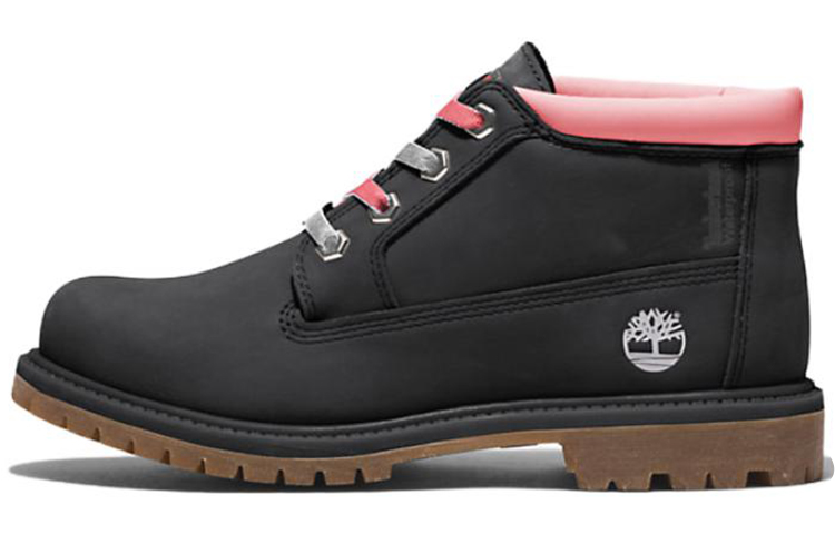 Timberland Nellie Warm Ankle Length Outdoor Boots Women's Black Pink Silver