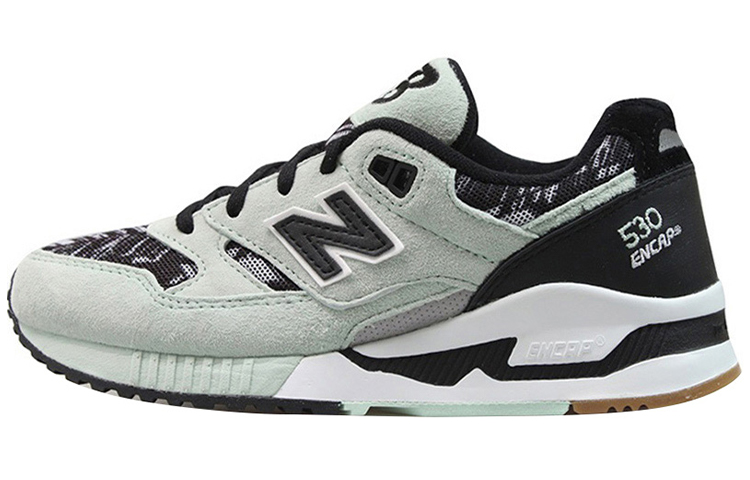 New Balance NB 530 comfortable cushioning leather low-top cross-country running shoes women's light green