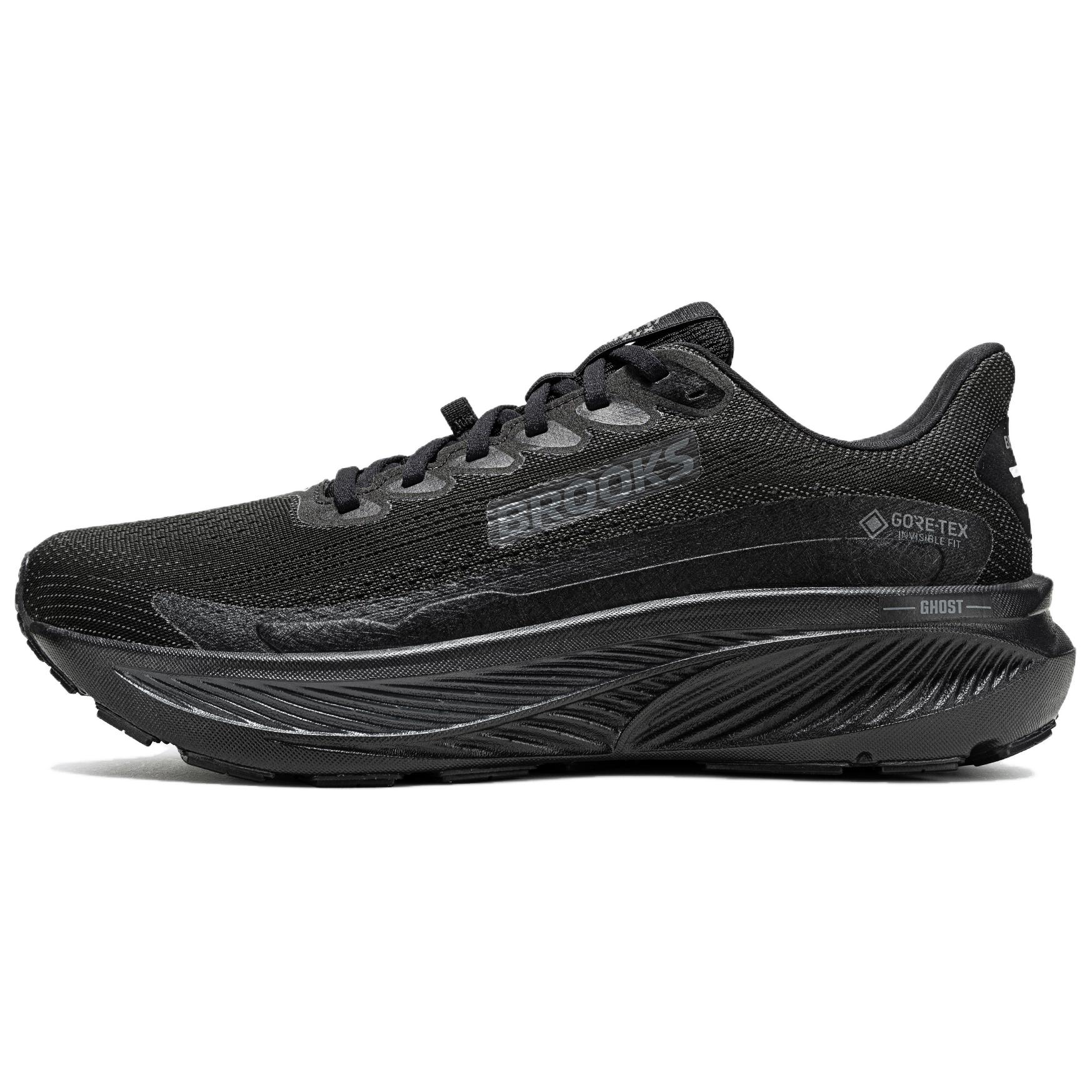 Brooks Ghost 17 Cushioning Abrasion Resistant Waterproof And Breathable Running Shoes Men’s Black