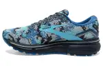 Brooks Ghost 15 Cushioning, Wear Resistant Low top Running Shoes Women's Blue Camouflage
