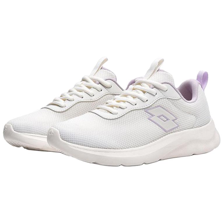 LOTTO Textile, Synthetic Leather Abrasion Resistant Low top Running Shoes Women’s Ivory White