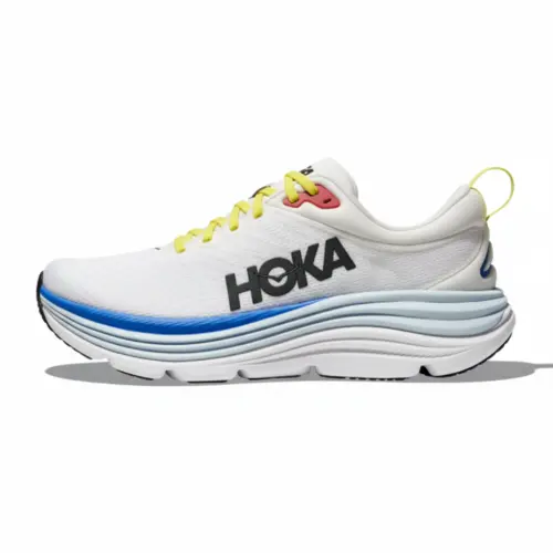 HOKA ONE ONE Gaviota 5 Comfortable And Breathable Cushioning, Wear Resistant Low top Running Shoes Men's White