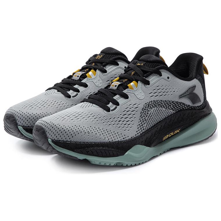 361° Fiery 4 Comfortable And Trendy Slip Resistant Abrasion Resistant Low top Casual Running Shoes Men’s Gray Black
