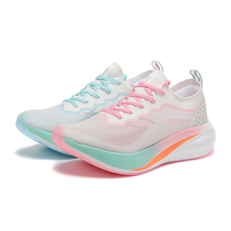 LIZHIPAO Running Shoes Unisex Low Top Mismatched Color/Neon White & Pink & Blue