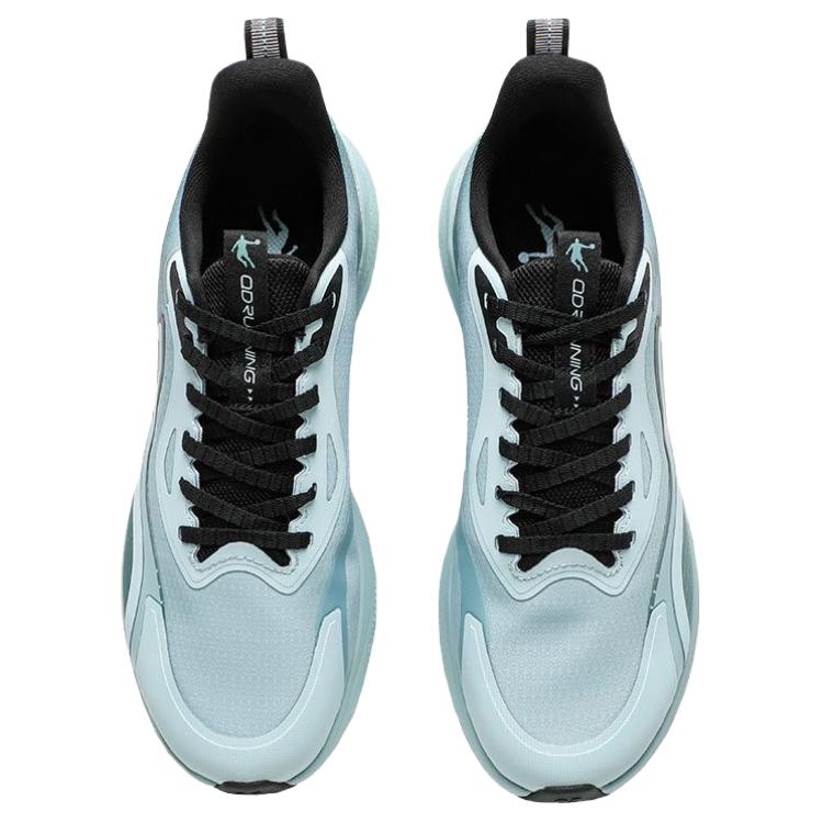 QIAODAN Slip Resistant Abrasion Resistant Low top Casual Running Shoes Men’s Blue Green