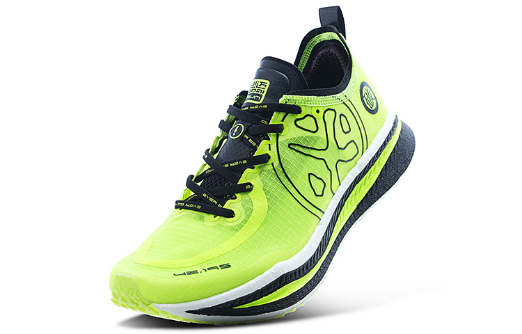 BMAI Mesh Cushioning Slip Resistant Abrasion Resistant Low top Running Shoes Women’s Neon Green