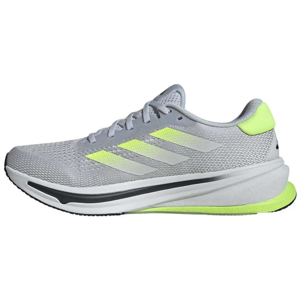 Adidas SUPERNOVA RISE Comfortable Round Toe Low top Running Shoes Men's White Gray