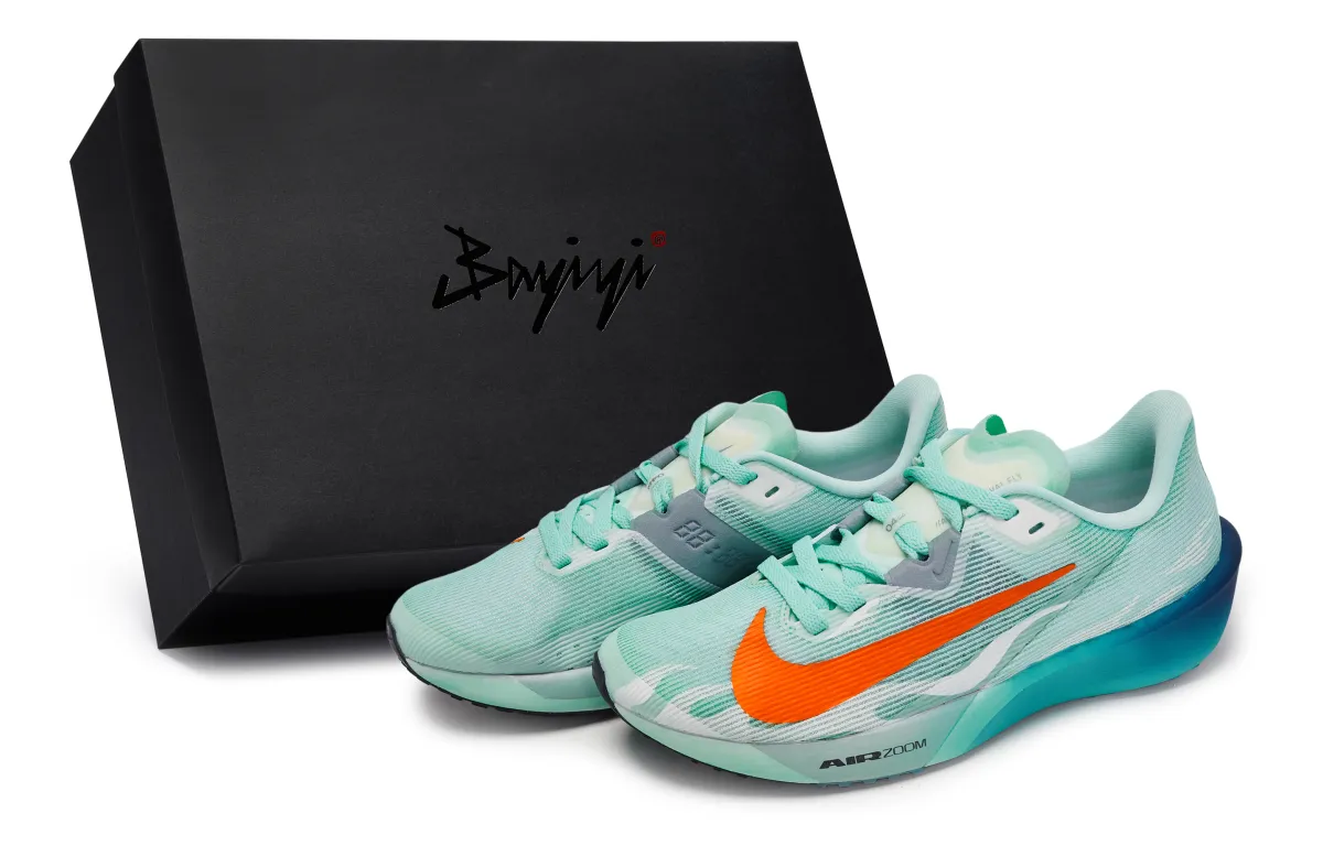 Nike Rival Fly 4 Cushioning Low top Running Shoes Men's White Blue Cyan Orange