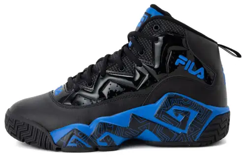 FILA MB1 NIGHT WALK Abrasion Resistant High top Running Shoes Men's Black Blue