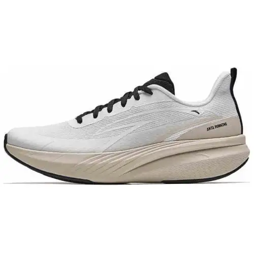 Anta Cloud Trail Slip Resistant Abrasion Resistant Low top Long Distance Running Shoes Men's White Beige