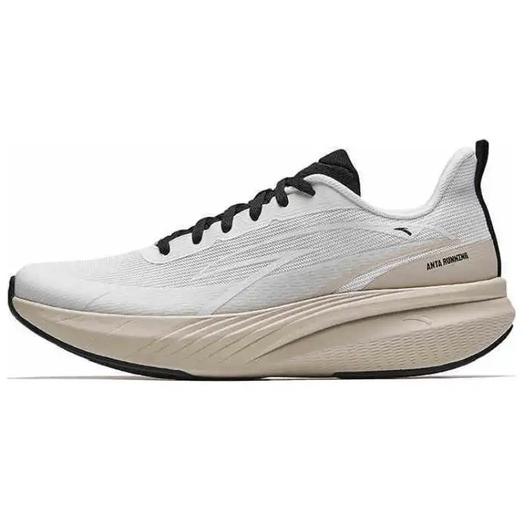 Anta Cloud Trail Slip Resistant Abrasion Resistant Low top Long Distance Running Shoes Men's White Beige