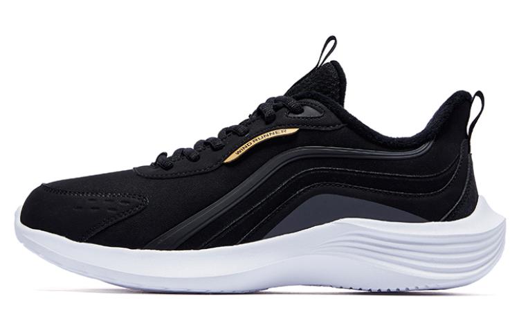 QIAODAN Light Cloud Fleece Lined Thermal, Leather Upper Waterproof, Lightweight Rebound Cushioning Lightweight Low top