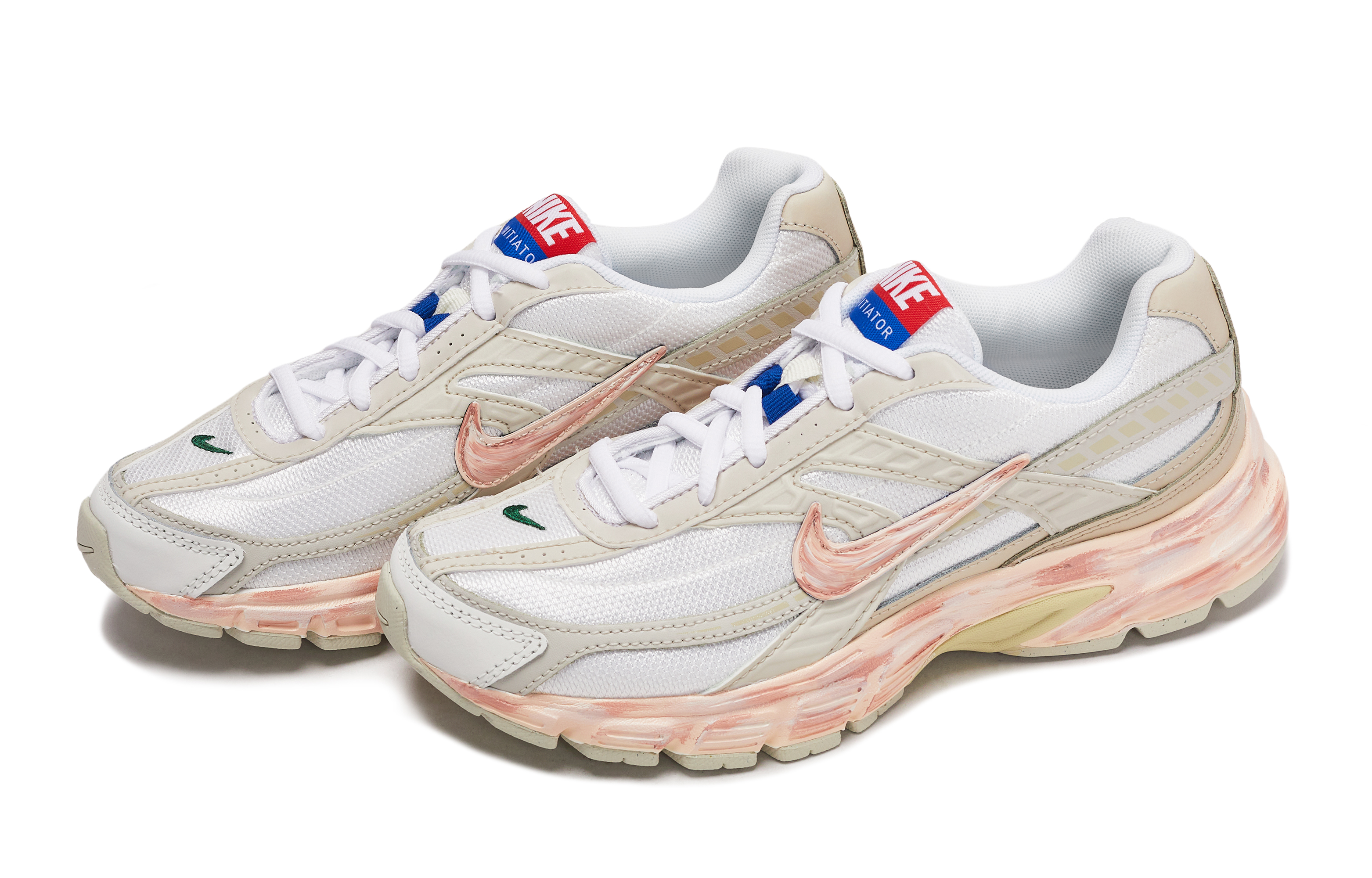 Nike Initiator Abrasion Resistant Abrasion Resistant Low top Running Shoes Women’s Beige White Pink