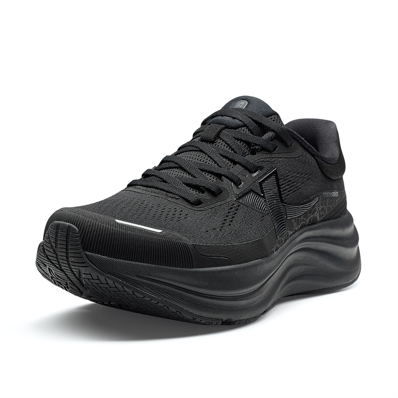 XTEP Cushioning Abrasion Resistant Coverage Support Rebound Low top Casual Running Shoes Men’s Black