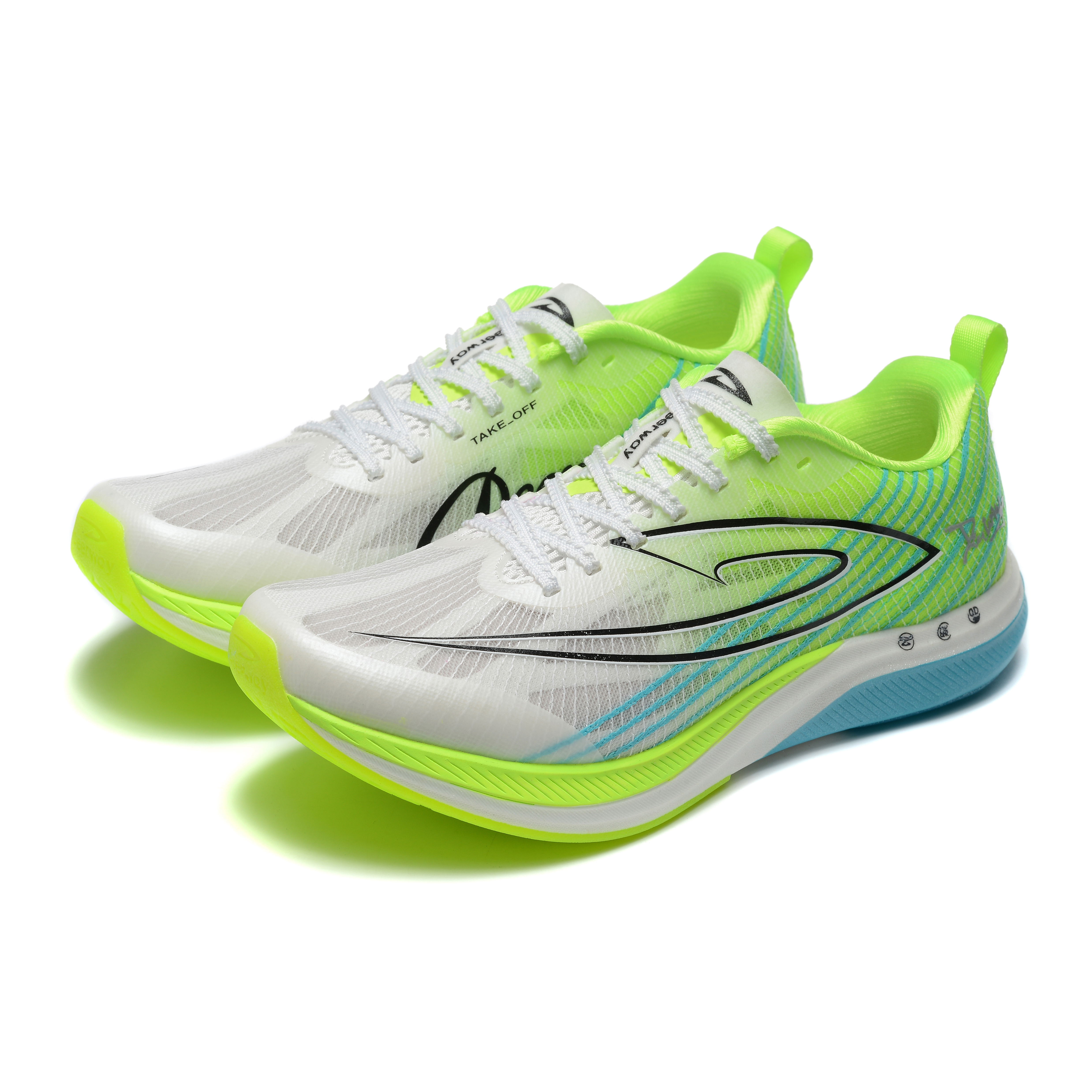 DEERWAY Running Shoes Unisex White Green