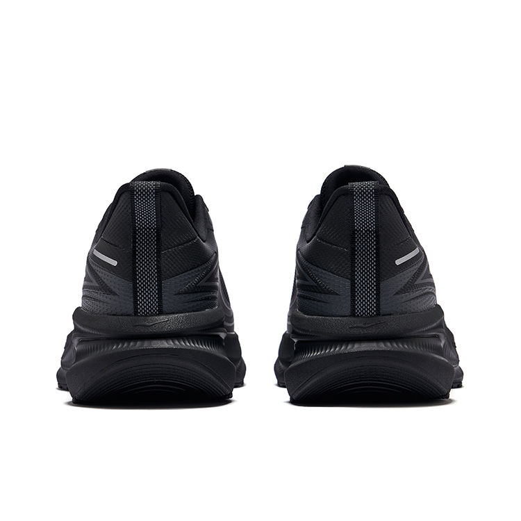 Erke Hawk 2 Cushioning Abrasion Resistant Rebound Low top City Commuting Running Shoes Men’s Jet Black Carbon Gray