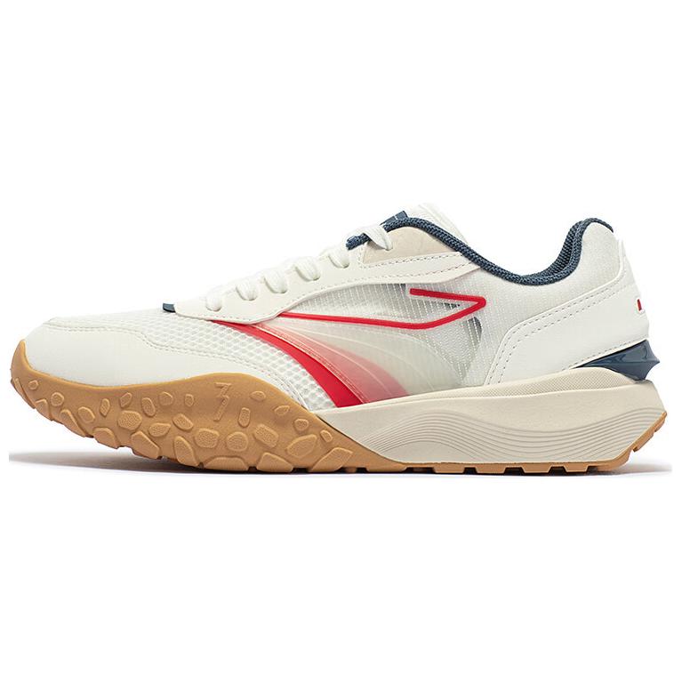 361° Comfortable And Breathable Cushioning Slip Resistant Abrasion Resistant Low top Running Shoes Men’s White Red
