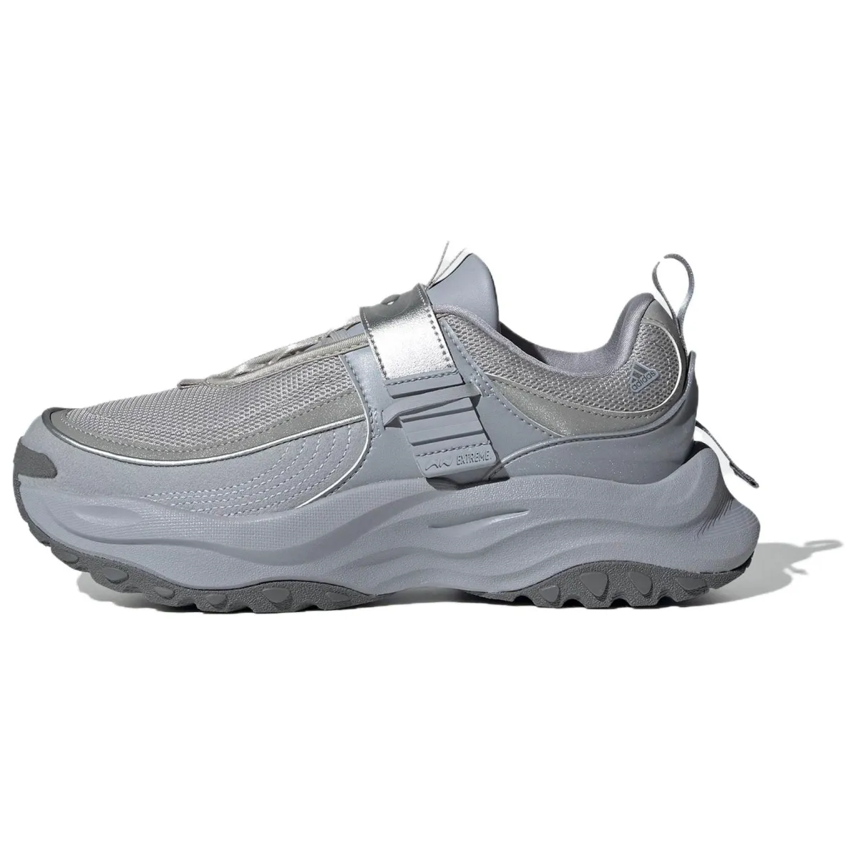 Adidas Maxxwavy Slip Resistant Abrasion Resistant Low top Casual Running Shoes Women's Silver Gray