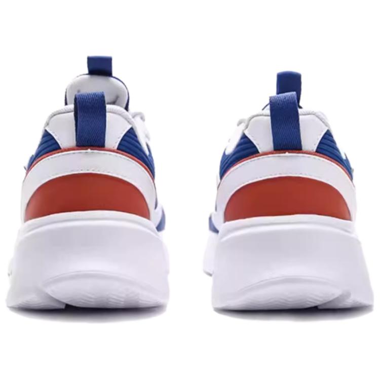 QIAODAN Cushioning, Wear Resistant Low top Running Shoes Men’s Eye Catching Blue/Jordan White