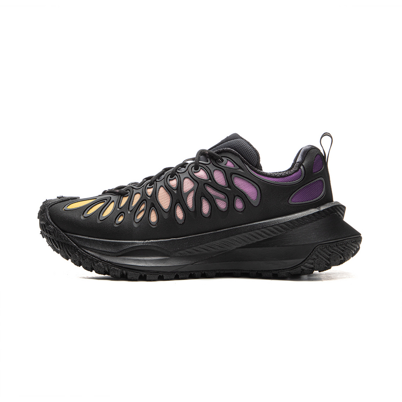 Li Ning Ranger CRC Cushioning Abrasion Resistant Coverage Low top Casual Running Shoes Unisex Black