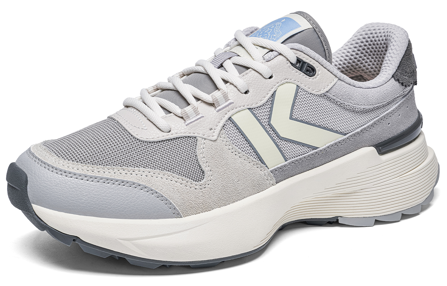 Kappa Slip Resistant Abrasion Resistant Low top Running Shoes Unisex Gray