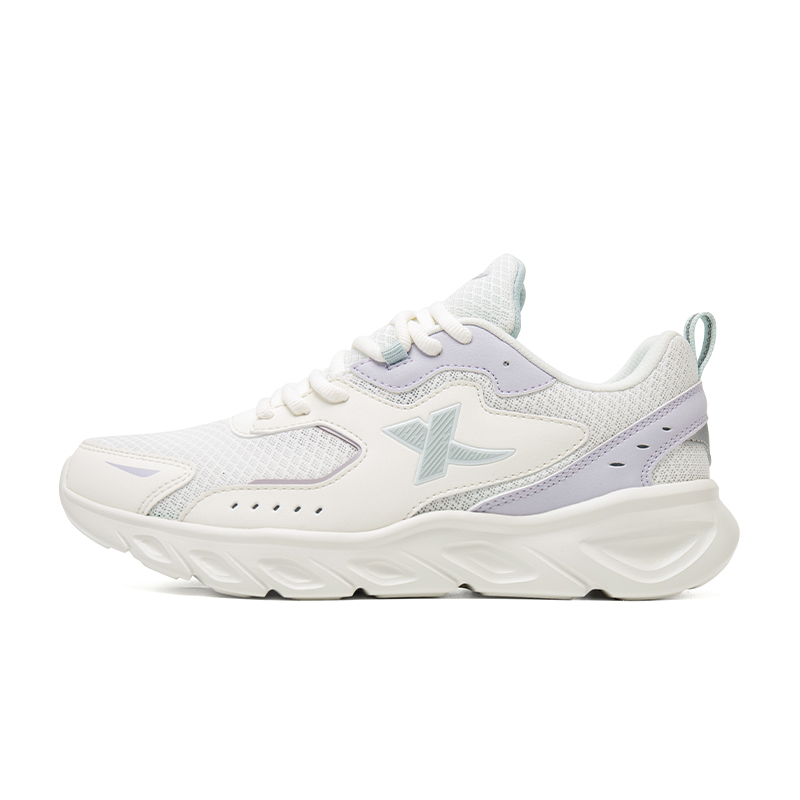 XTEP Cushioning, Wear Resistant Low top Running Shoes Women’s White Purple