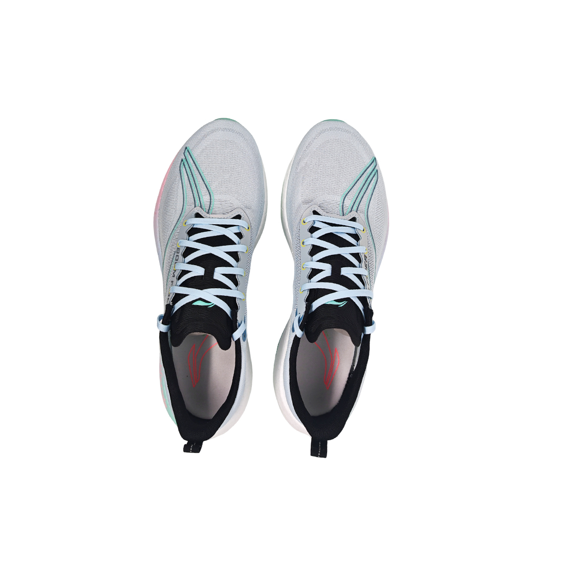 Li Ning Super Light 21 Slip Resistant, Abrasion Resistant, Rebound Low top Training Running Shoes Unisex Gray Pink