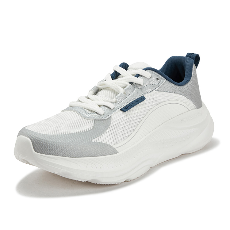 361° Star Leap Cushioning, Wear Resistant Low top Casual Running Shoes Men’s Silver White