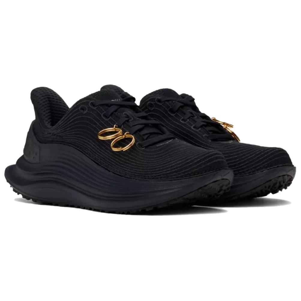 Унисекс кроссовки Comme Des Garcons x HOKA ONE (черно-золотые) — фото 4