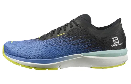SALOMON Sonic 4 Comfortable Fabric Abrasion Resistant Low top Running Shoes Men's Blue Black