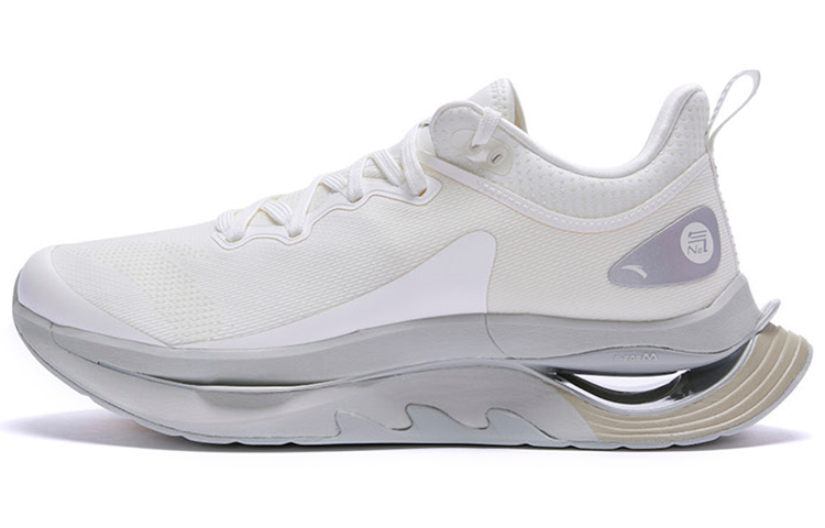 Anta Fabric Cushioning Slip Resistant Abrasion Resistant Breathable Lightweight Rebound Low top Running Shoes Men’s