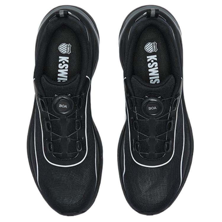 K·SWISS Textile, TPU Low top Running Shoes Unisex Pure Black