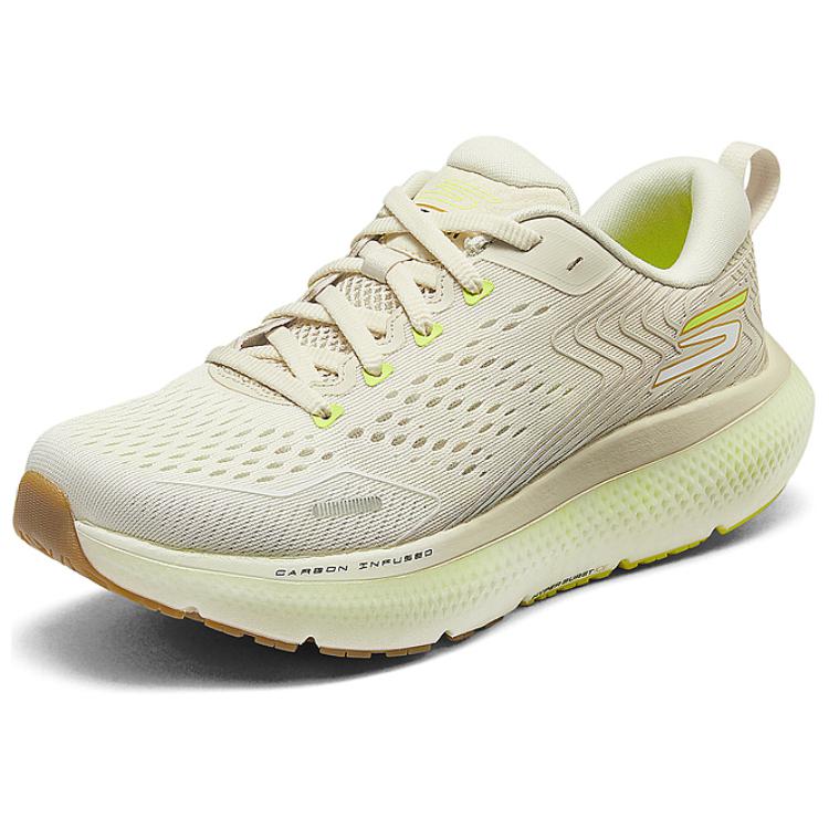 Skechers GO Run Ride 11 Cushioning Support Low top Running Shoes Women’s Deep Ivory