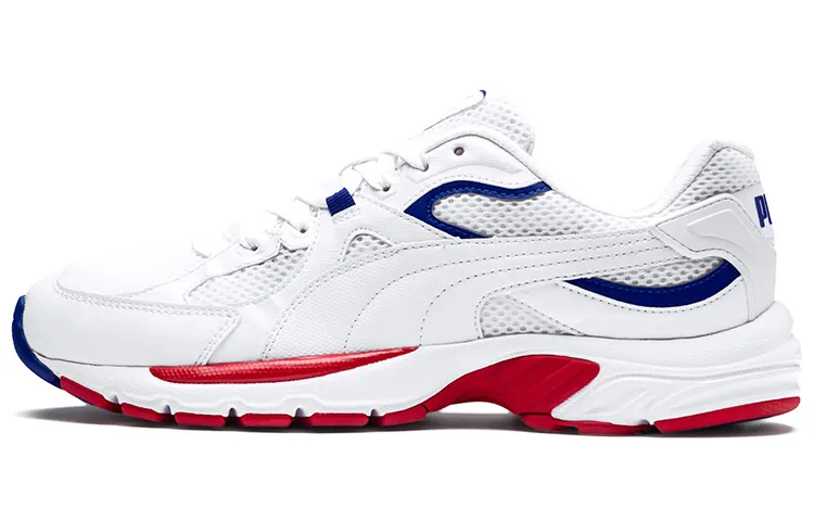 PUMA Axis Fabric Low top Casual Running Shoes Unisex White Red